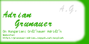 adrian grunauer business card